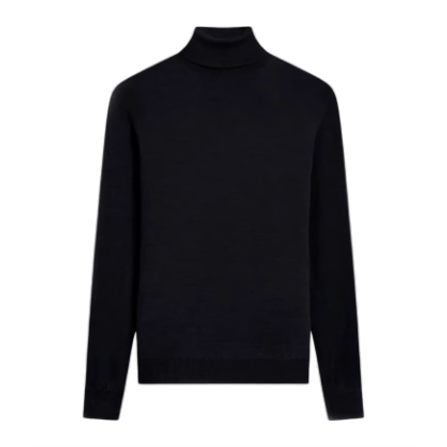 Black turtleneck sweater starter wardrobe asset