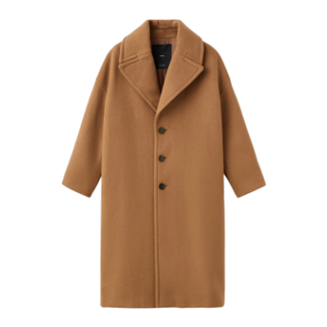 Camel brown coat starter wardrobe asset