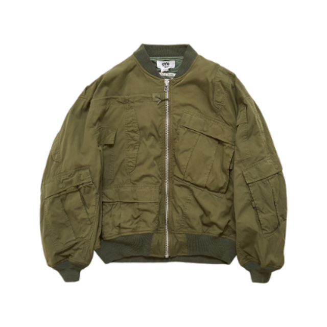 Khaki bomber jacket starter wardrobe asset